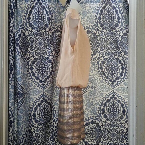 Lily Rose Dress Cocktail Sleeveless Sequin Sheer Top WOMEN'S WOMAN'S Medium - Picture 4 of 8